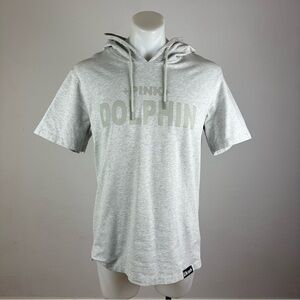 Pink Dolphin Light Gray Hoodie T-Shirt